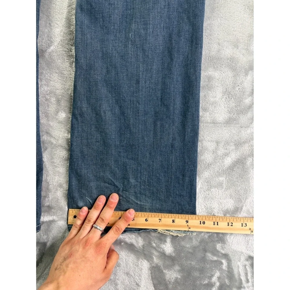 True Religion Ricky Men's Jeans Size 36 Blue Cotton Relaxed Straight USA Made